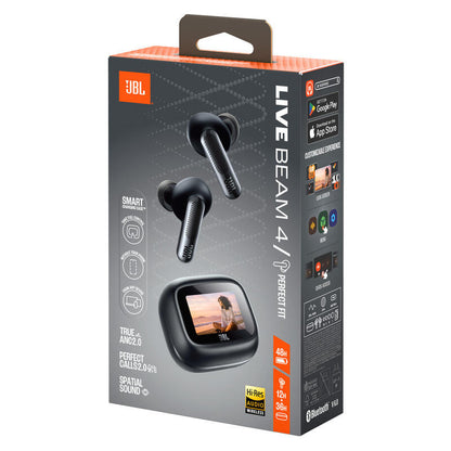 JBL Live Beam 4 TWS Adaptive Noise Cancelling Earbuds - Black