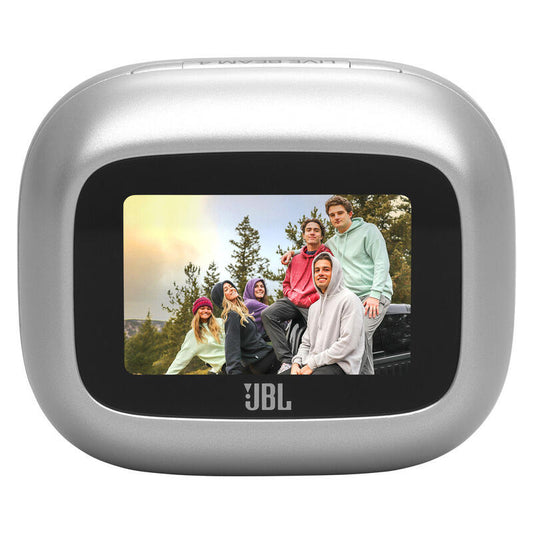 JBL Live Beam 4 TWS Adaptive Noise Cancelling Earbuds - Silver