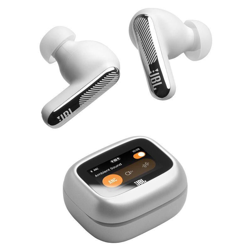JBL Live Beam 4 TWS Adaptive Noise Cancelling Earbuds - Silver