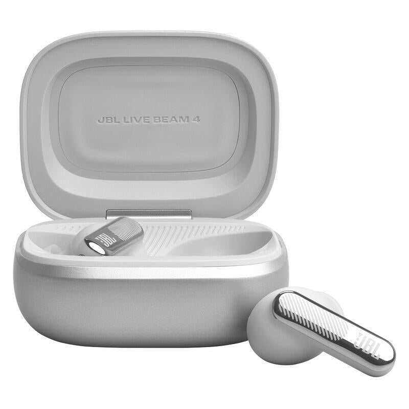 JBL Live Beam 4 TWS Adaptive Noise Cancelling Earbuds - Silver