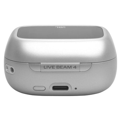 JBL Live Beam 4 TWS Adaptive Noise Cancelling Earbuds - Silver