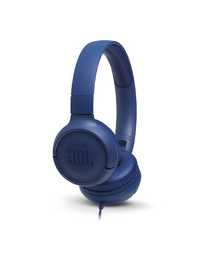 JBL Tune 500 Wired On Ear Headphones - Blue