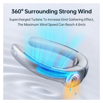 JisuLife Pro 1 Wearable Neck Fan - 100-Speed 13.5h-Battery