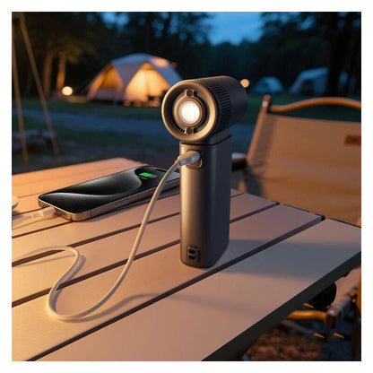 JisuLife Ultra2 Handheld Fan with Light - Black