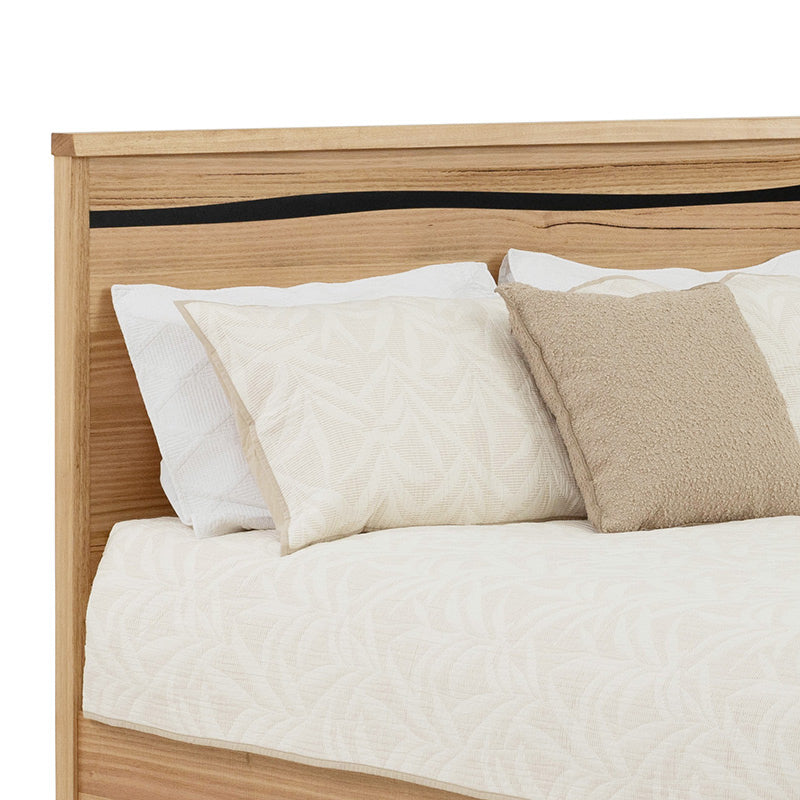 Kaitlyn Timber King Bed with Live Edge - Mountain Ash