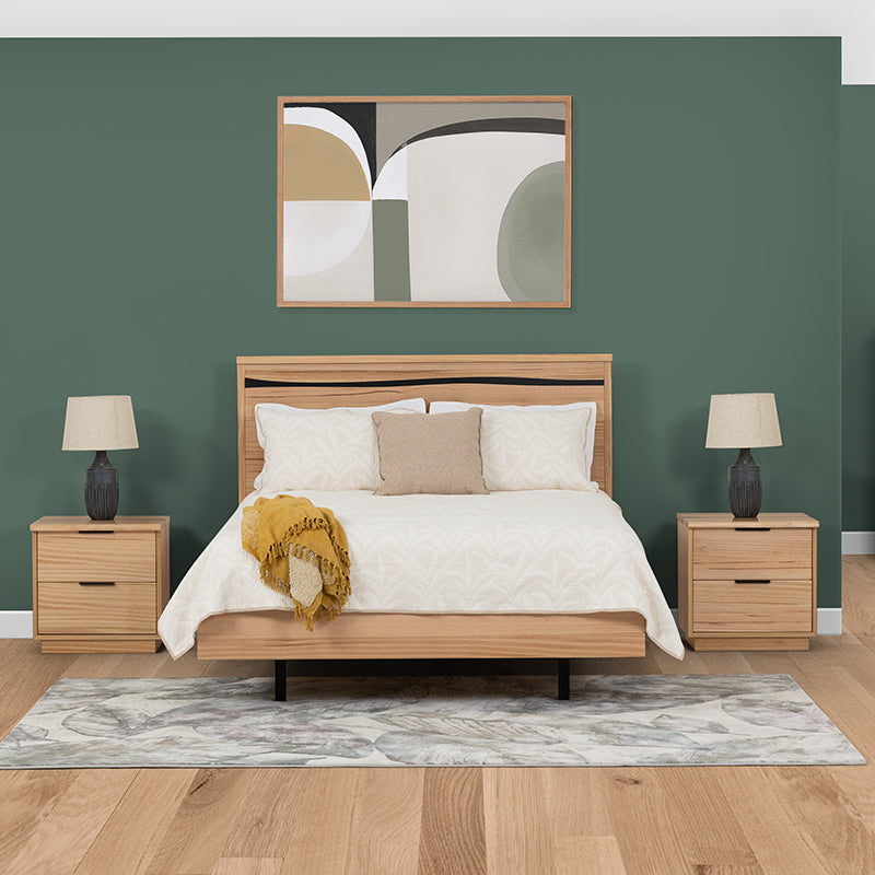 Kaitlyn Timber King Bed with Live Edge - Mountain Ash