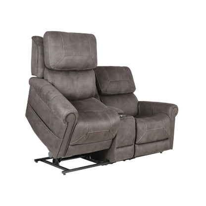 Theorem Kennington 2 Seater Lift & Recline Fabric Armchair - Gun Metal