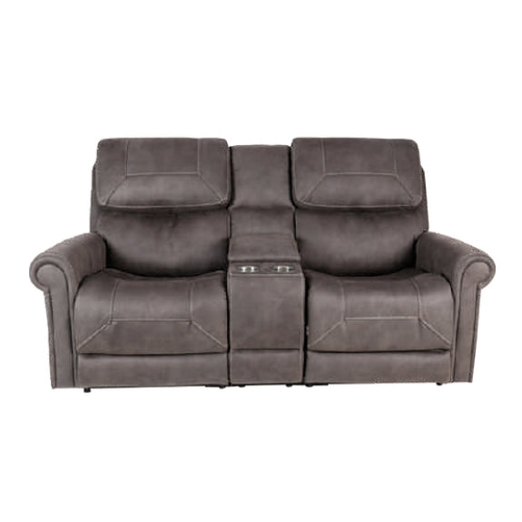 Theorem Kennington 2 Seater Lift & Recline Fabric Armchair - Gun Metal