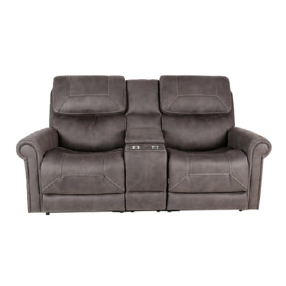Theorem Kennington 2 Seater Lift & Recline Fabric Armchair - Gun Metal