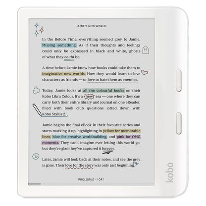 Kobo Libra Colour E-Reader - White
