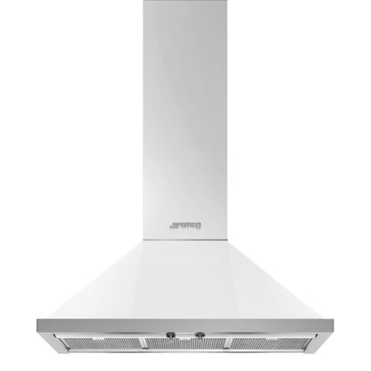 Smeg Portofino 90cm Wallmount Canopy Rangehood - White