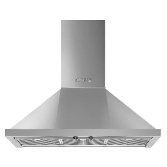 Smeg Portofino 90cm Wall Mounted Rangehood - Stainless Steel