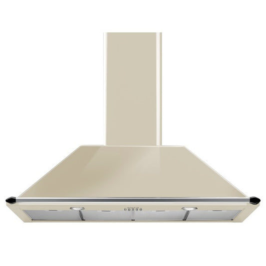 Smeg Victoria 110cm Chimney Rangehood - Panna