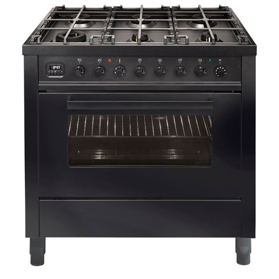 ILVE Pro-Line 90cm Dual Fuel Freestanding Cooker - Matte Graphite