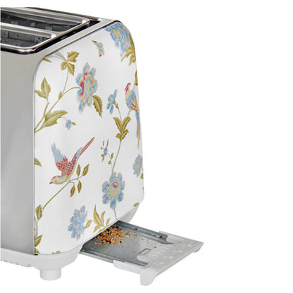 Laura Ashley Elvenden 2 Slice Toaster - White/Silver