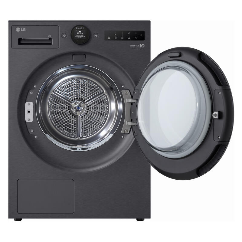 LG 9kg AI Heat Pump Condenser Dryer - Matte Black (Series 9)
