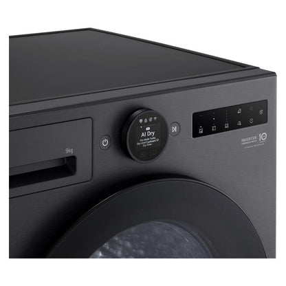 LG 9kg AI Heat Pump Condenser Dryer - Matte Black (Series 9)