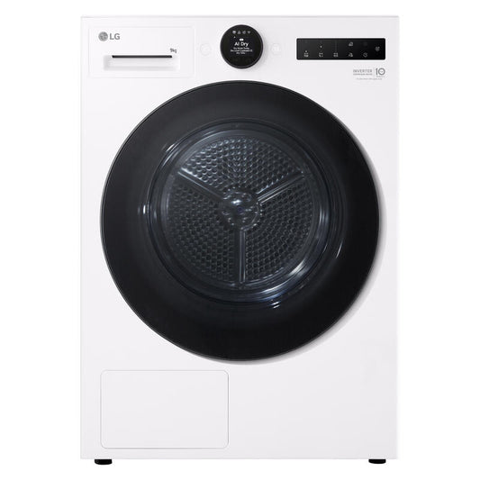 LG 9kg AI Heat Pump Condenser Dryer - White (Series 9)