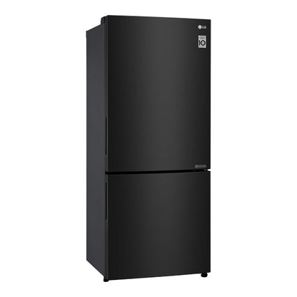 LG 420 Litre Bottom Mount Refrigerator - Black Steel Finish