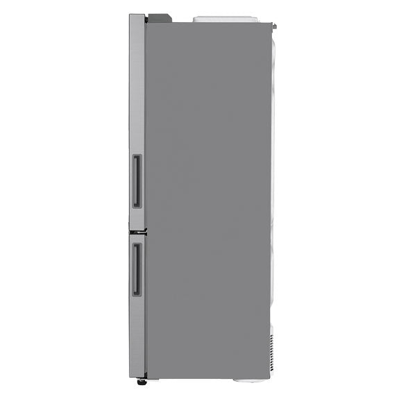LG 420L Bottom Mount Fridge Freezer - Stainless Steel