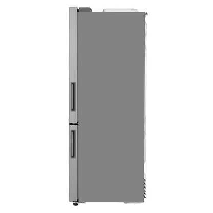 LG 420L Bottom Mount Fridge Freezer - Stainless Steel