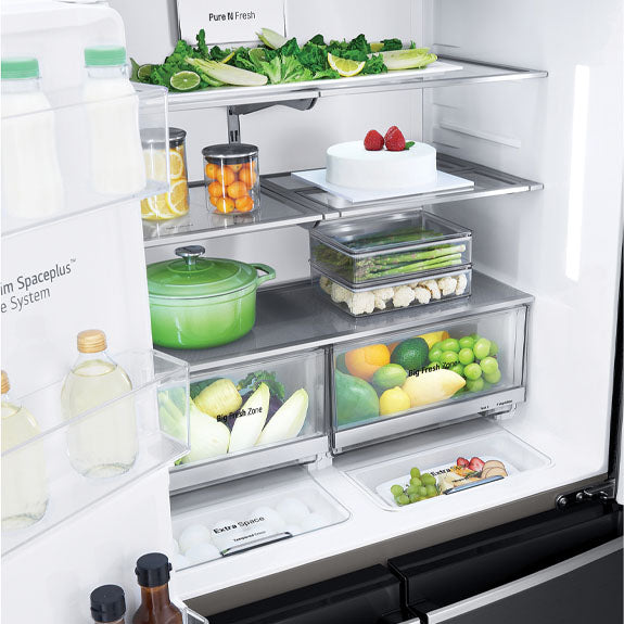 LG 637 Litre French Door Refrigerator - Matte Black