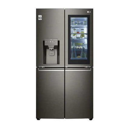 LG 637 Litre InstaView French Door Refrigerator - Black Stainless