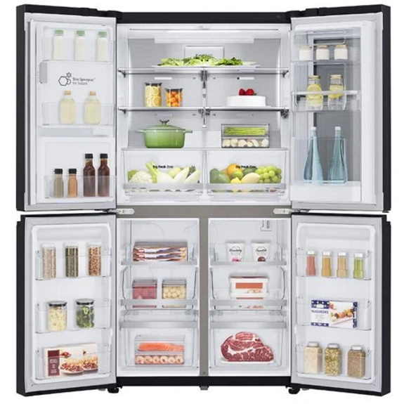 LG 637 Litre InstaView French Door Refrigerator - Black Stainless