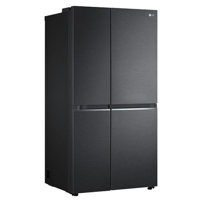 LG 655 Litre Side by Side Refrigerator - Matte Black