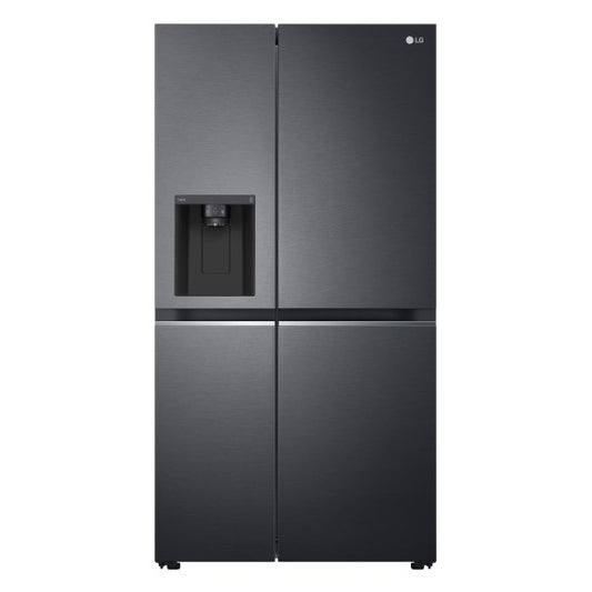 LG 635 Litre Side By Side Fridge - Matte Black