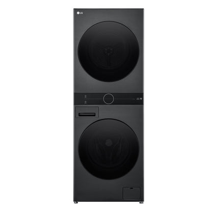 LG 12kg/9kg WashTower Stacked Washer Dryer - Black