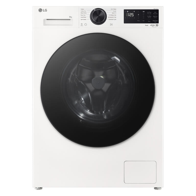 LG 8kg AI Front Load Washing Machine - White (Series 3)