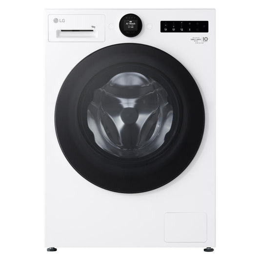 LG 9kg AI Front Load Washing Machine - White (Series 9)
