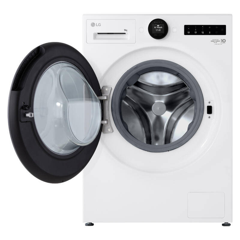 LG 9kg AI Front Load Washing Machine - White (Series 9)
