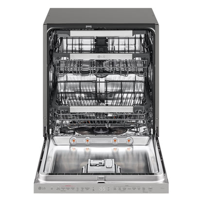LG 60cm Quadwash Dishwasher Built In - Platinum Steel