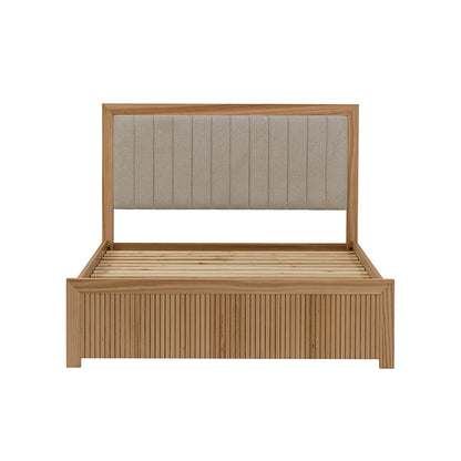 Madeline Timber Queen Bed - Mountain Ash/Grey