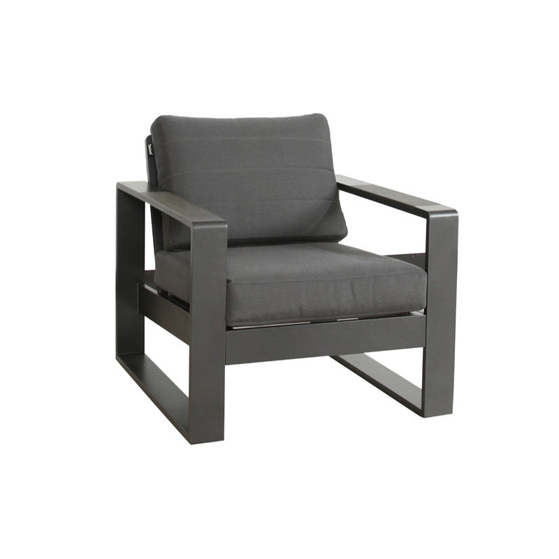 Maderia 4 Piece Outdoor Lounge Set - Charcoal/Grey
