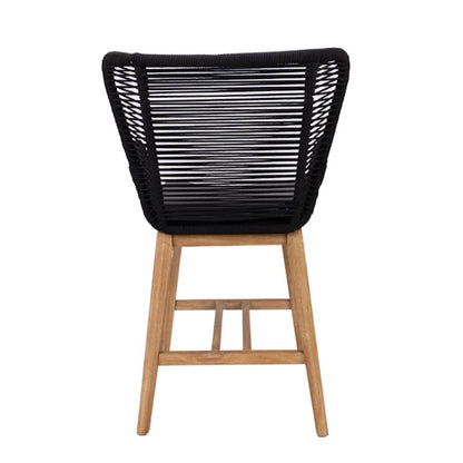 Marrakesh Timber and Rope Bar Stool - Natural/Black
