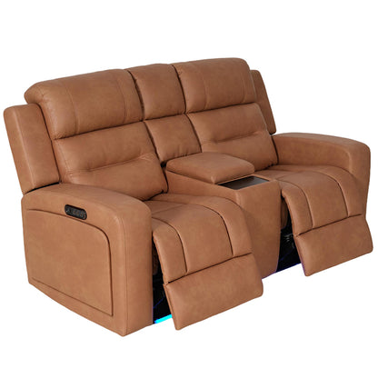 Matrix 2 Seater Electric Recliner Sofa - Tan
