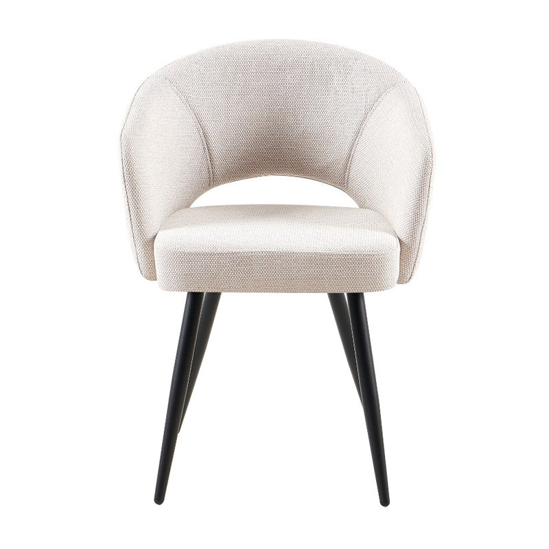 Matzo Upholstered Dining Chair - Beige/Black