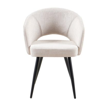Matzo Upholstered Dining Chair - Beige/Black
