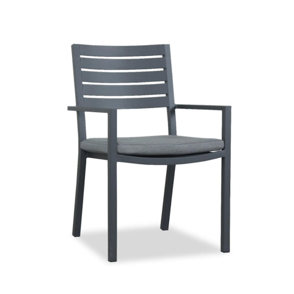 Mayfair Outdoor Dining Chair - Gunmetal