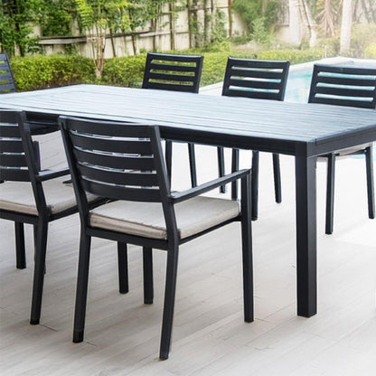 Mayfair Outdoor Dining Chair - Gunmetal