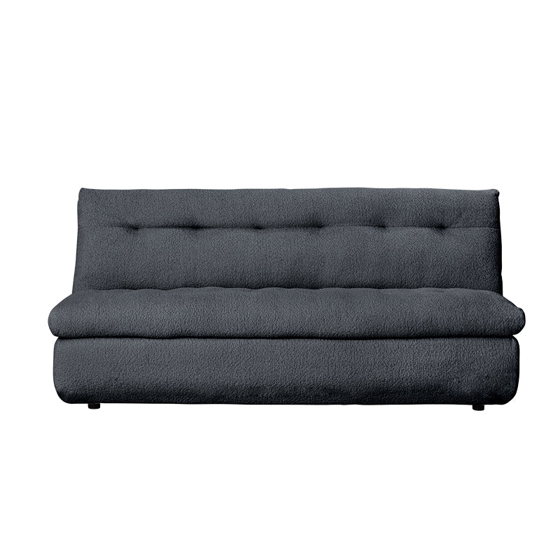 Meka 2.5 Seater Armless Modular Fabric Sofa - Charcoal
