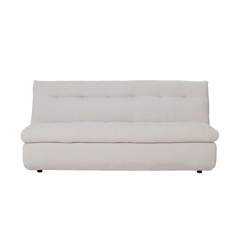 Meka 2.5 Seater Armless Modular Fabric Sofa - Oyster
