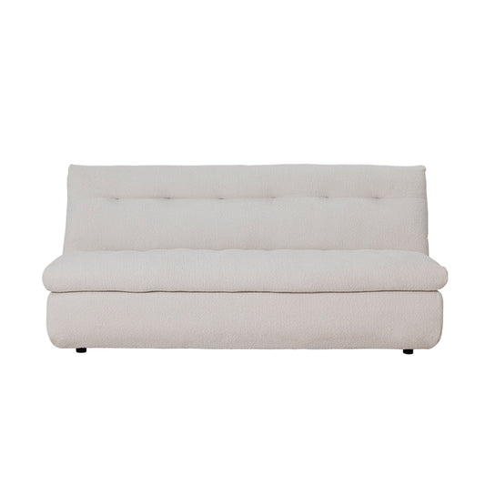 Meka 2.5 Seater Armless Modular Fabric Sofa - Oyster