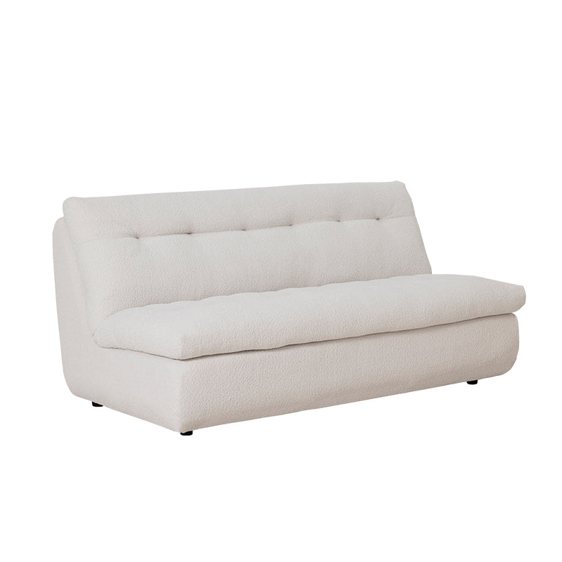 Meka 2.5 Seater Armless Modular Fabric Sofa - Oyster