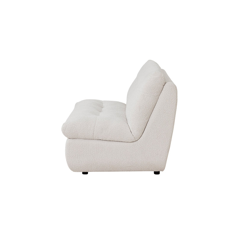 Meka 2.5 Seater Armless Modular Fabric Sofa - Oyster