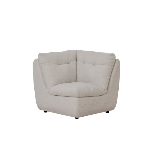 Meka Fabric Modular Corner Piece - Oyster