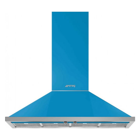 Smeg Portofino 120cm Wall Mount Rangehood - Blue